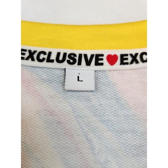 Exclusive Top Women Large Colorful Rainbow Sun Beach Sunset Painting Art to Wear - Picture 5 of 7